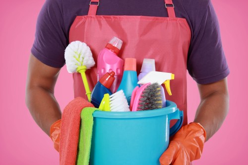 Professional move out cleaning in a bright empty living room