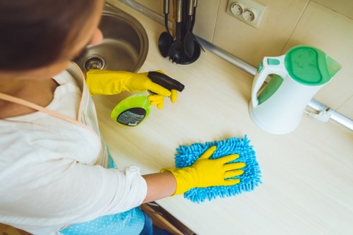 Property cleaning team completing a one off cleaning task