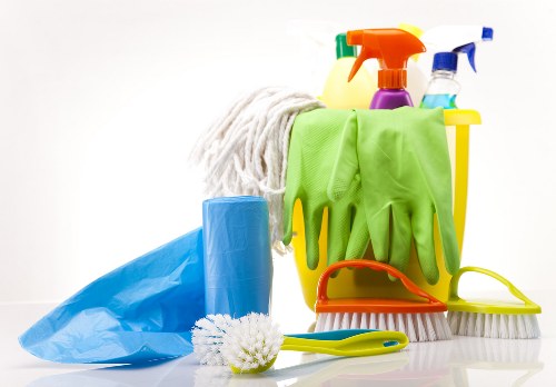 Circular economy symbols and recycled materials